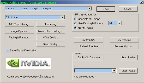 Плагин DDS для Adobe Photoshop CS5 "Photoshop_Plugins_8.51.0621.1635" от NVIDIA Corporation