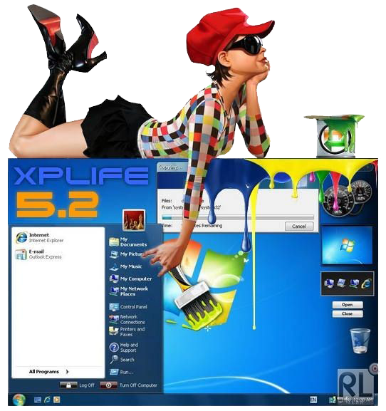 Тема для Win XP в стиле Vista и Seven Тема для Win XP в стиле Vista и Seven