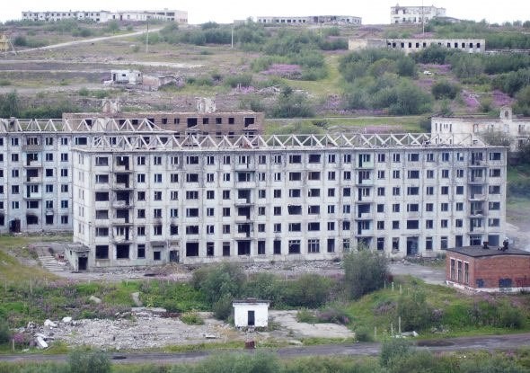 Заброшенный поселок Рудник, республика Коми