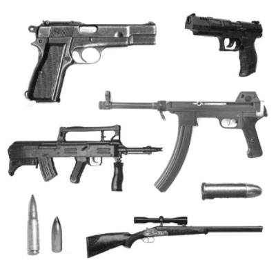 Кисти на тему оружие