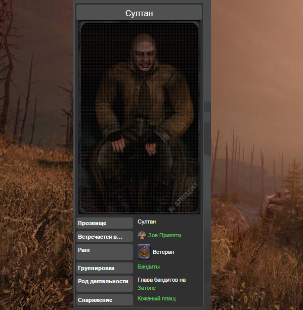 Персонаж "Султан"