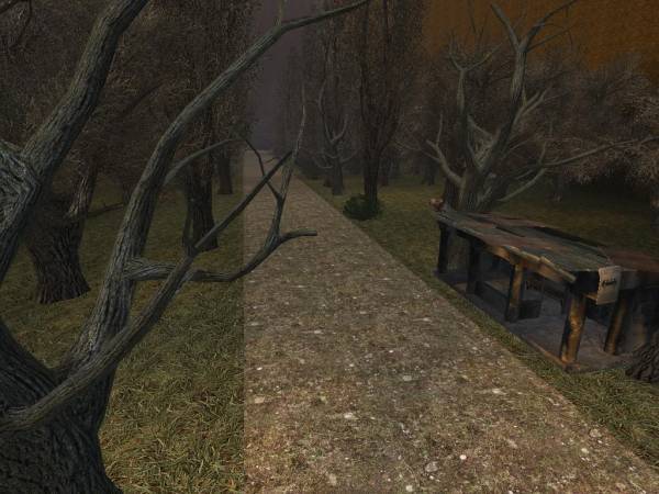 Сталкер Тень Чернобыля Тест-локация "Лес"