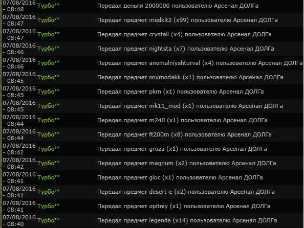 Передал в арсенал Долга, Передал в арсенал Долга,