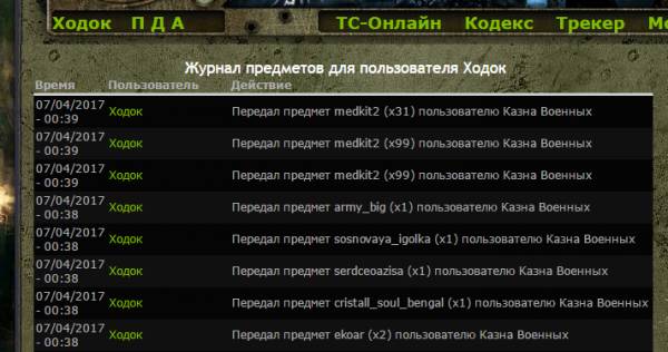 Ник:Ходок
Звание:Лейтенант
Ник:Ходок
Звание:Лейтенант