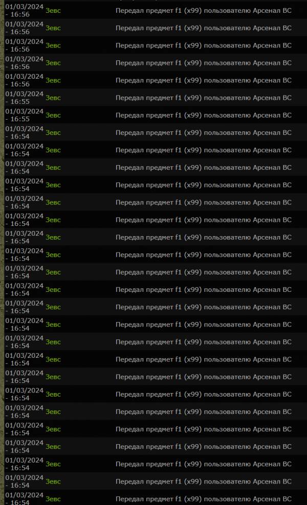 Отчет о передаче на склад