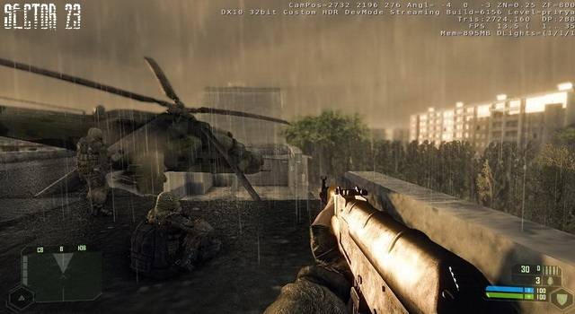 Над sector 23 бушует выброс или над CryZone Online моросящий дождик.