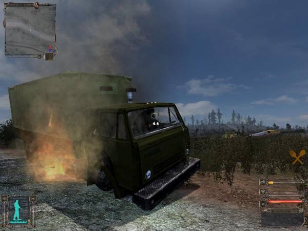 Обломки транспорта тоже очень