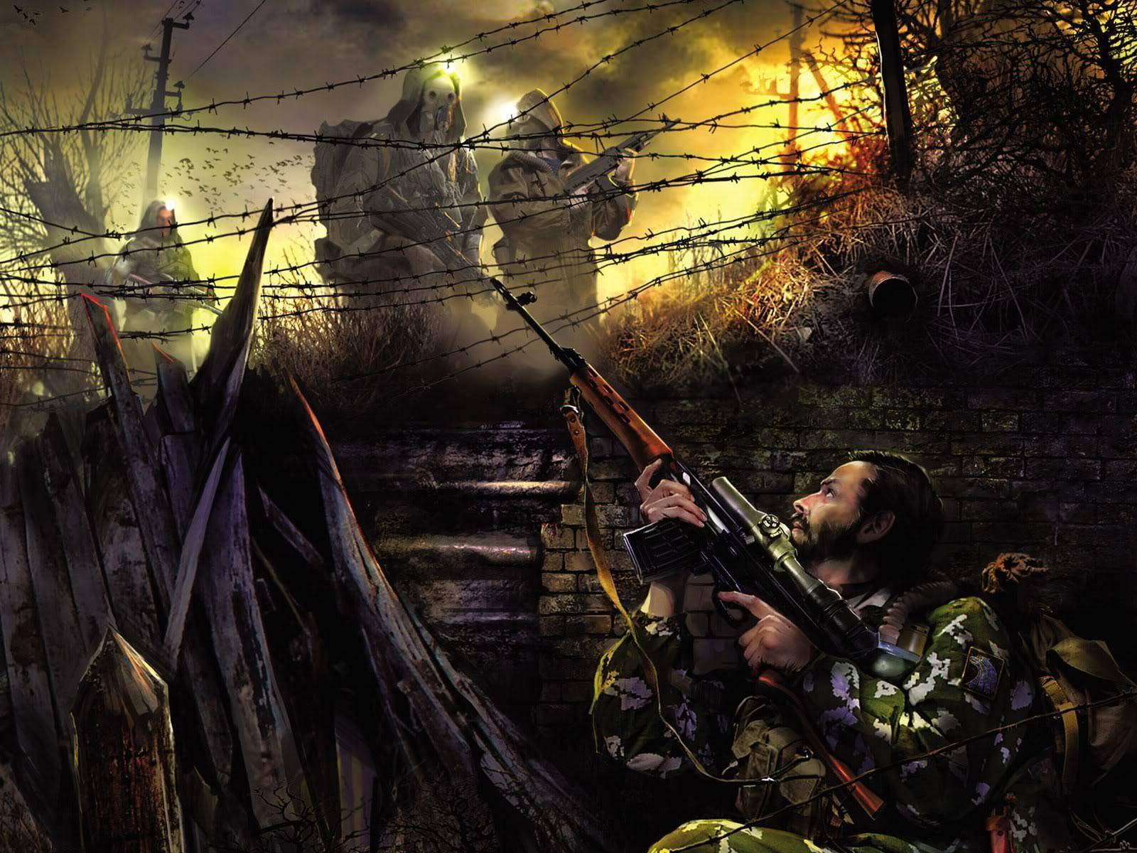 Немного обоев для рабочего стола в стиле сталкер Немного обоев для рабочего стола в стиле сталкер