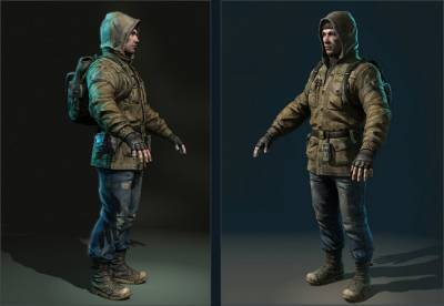 Модели персонажей из S.T.A.L.K.E.R. 2 и анимация