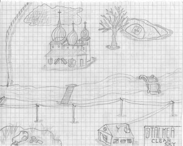 Мои рисунки посвященные игре и миру С.T.A.Л.K.Е.Р. Часть 2