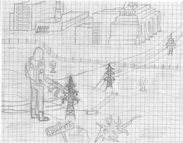 Мои рисунки посвященные игре и миру С.T.A.Л.K.Е.Р. Часть 2