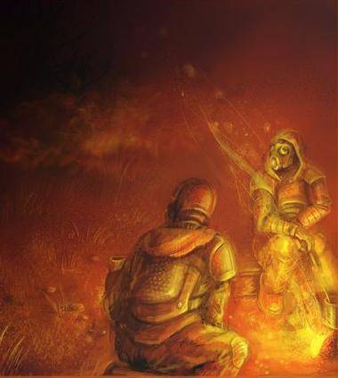 На пути к Выжигателю. Глава 4. У костра.