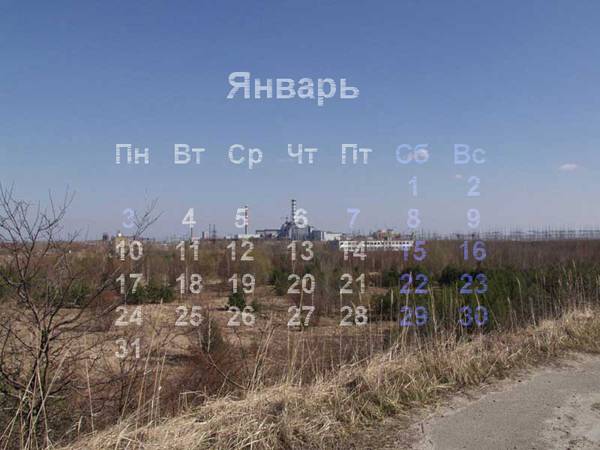 Три календаря S.T.A.L.K.E.R. на первый месяц 2011 года.